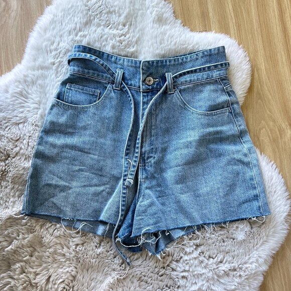 Forever 21 Pants - Paperbag denim shorts